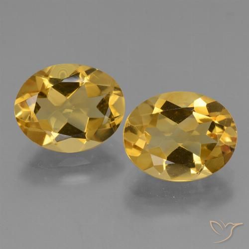 4.56ctw Natural Laranja Dourado Profundo Citrino, oval, VVS