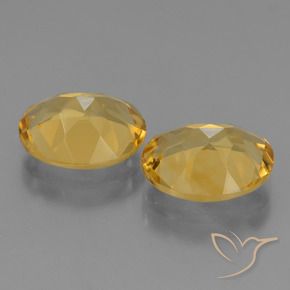 Pedras preciosas de Citrino Laranja Dourado Profundo natural de 4.56 ct, oval, VVS