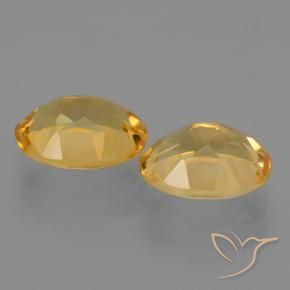 Pedras preciosas de Citrino Laranja Dourada natural de 4.95 ct, oval, VVS-VS