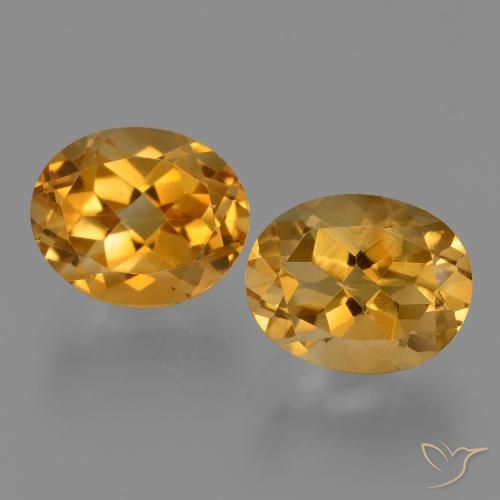 5.78ctw Natural Dourado Escuro Citrino, oval, VVS-VS