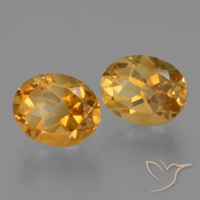 Pedras preciosas de Citrino Dourado Escuro natural de 5.78 ct, oval, VVS-VS