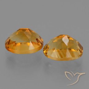 Pedras preciosas de Citrino Dourado Escuro natural de 5.78 ct, oval, VVS-VS