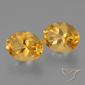 Pedras preciosas de Citrino Laranja Dourado Profundo natural de 5.17 ct, oval, VVS