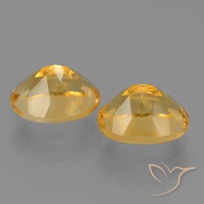 Pedras preciosas de Citrino Laranja Dourado Profundo natural de 5.17 ct, oval, VVS