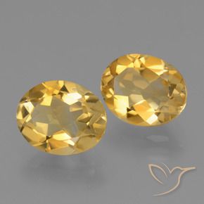 Pedras preciosas de Citrino Dourado natural de 4.63 ct, oval, VVS