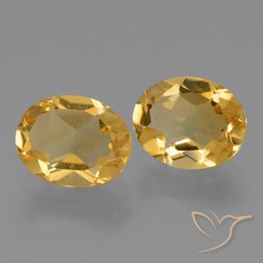 Pedras preciosas de Citrino Dourado natural de 4.35 ct, oval, VVS-VS