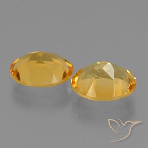 Pedras preciosas de Citrino Dourado médio natural de 4.37 ct, oval, VVS-VS