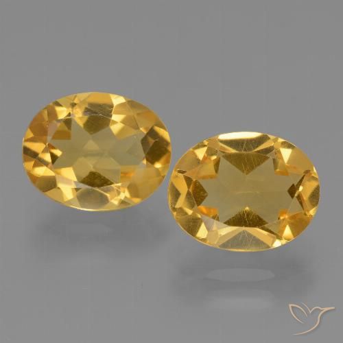 4.85ctw Natural Laranja Dourado Profundo Citrino, oval, VVS-VS