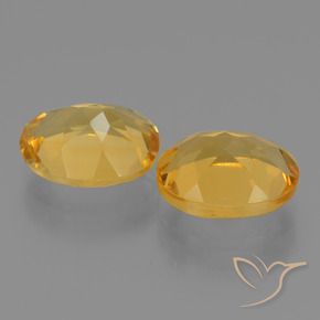 Pedras preciosas de Citrino Laranja Dourado Profundo natural de 4.85 ct, oval, VVS-VS