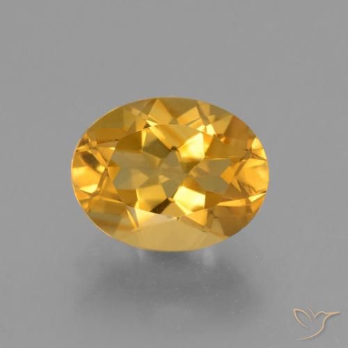 2.44ct Natural Laranja Dourado Profundo Citrino, oval, VVS