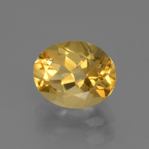 Citrino dourado natural 2,50ct, corte oval, VVS