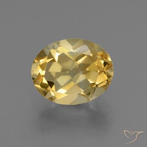 2.57ct Natural Ouro Médio-claro Citrino, oval, VS