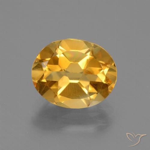 2.35ct Natural Laranja Profundo-Ouro Citrino, oval, VVS