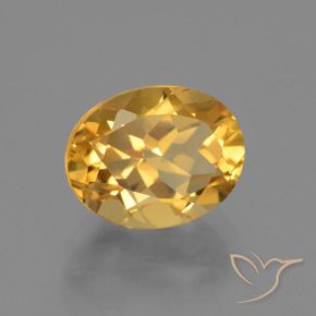 Citrino Laranja Dourado Profundo Natural 2.44ct, oval, VVS