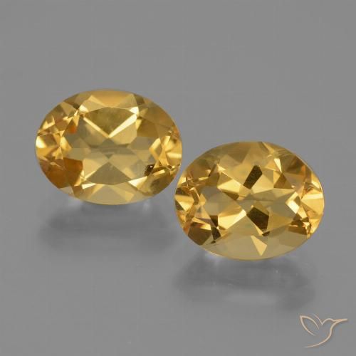 4.84ctw Natural Laranja Dourado Profundo Citrino, oval, VVS-VS