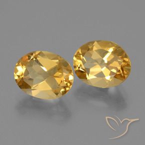 Pedras preciosas de Citrino Laranja Dourado Profundo natural de 4.84 ct, oval, VVS-VS