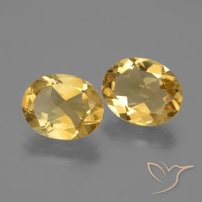 Pedras preciosas de Citrino ouro profundo natural de 4.19 ct, oval, VVS-VS