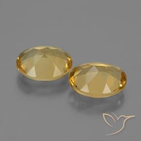 Pedras preciosas de Citrino ouro profundo natural de 4.19 ct, oval, VVS-VS