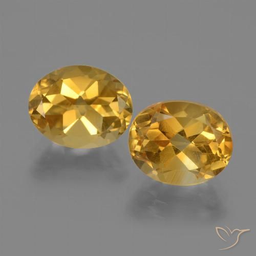 5.00ctw Natural Dourado Escuro Citrino, oval, VVS-VS