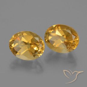 Pedras preciosas de Citrino Dourado Escuro natural de 5.00 ct, oval, VVS-VS