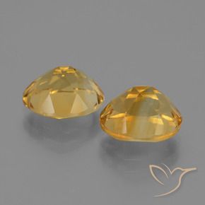 Pedras preciosas de Citrino Dourado Escuro natural de 5.00 ct, oval, VVS-VS