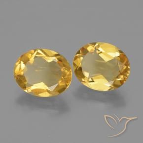 Pedras preciosas de Citrino Dourado médio natural de 4.13 ct, oval, VS