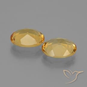 Pedras preciosas de Citrino Dourado médio natural de 4.13 ct, oval, VS