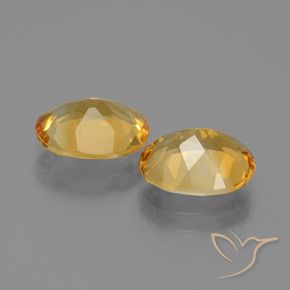 Pedras preciosas de Citrino Laranja escuro-dourado natural de 3.85 ct, oval, VVS-VS