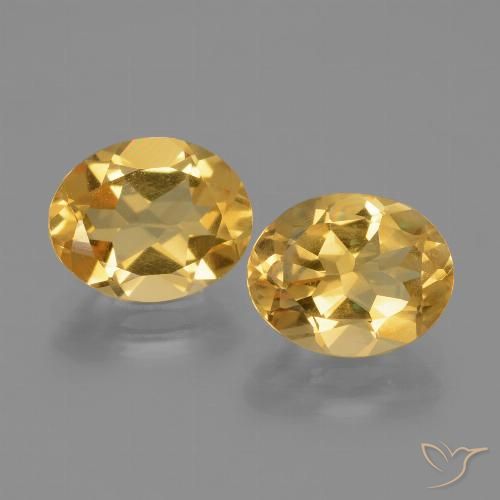 4.44ctw Natural Laranja Dourado Profundo Citrino, oval, VVS-VS