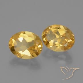 Pedras preciosas de Citrino Laranja Dourado Profundo natural de 4.44 ct, oval, VVS-VS