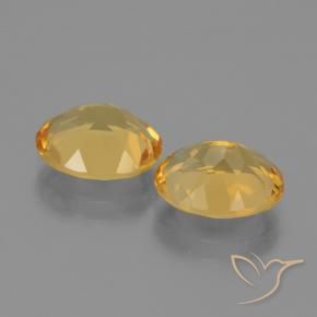 Pedras preciosas de Citrino Laranja Dourado Profundo natural de 4.44 ct, oval, VVS-VS