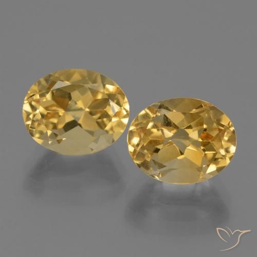 5.89ctw Natural Laranja Dourado Profundo Citrino, oval, VVS