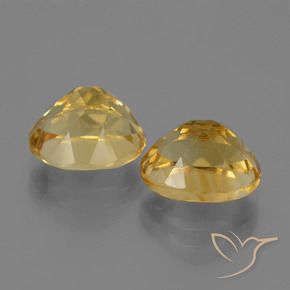 Pedras preciosas de Citrino Laranja Dourado Profundo natural de 5.89 ct, oval, VVS