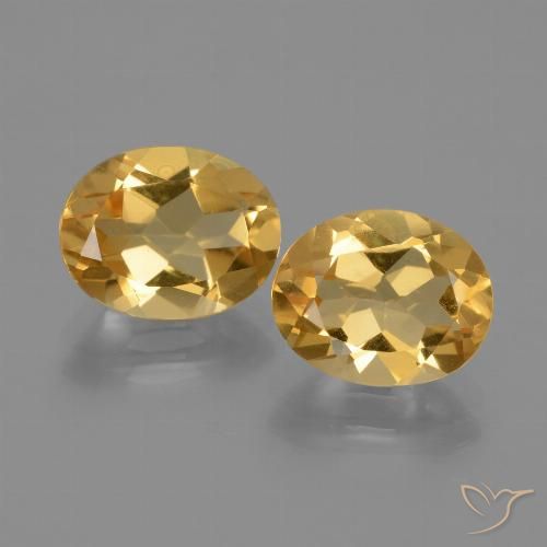 4.03ctw Natural Dourado Médio-escuro Citrino, oval, VVS-VS
