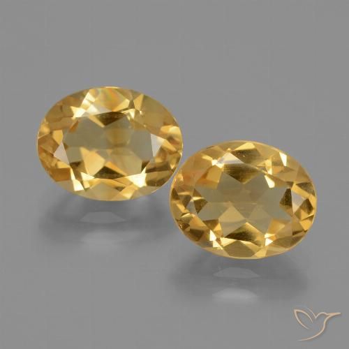 4.43ctw Natural Laranja Dourado Profundo Citrino, oval, VVS-VS