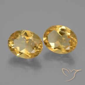 Pedras preciosas de Citrino Laranja Dourado Profundo natural de 4.43 ct, oval, VVS-VS