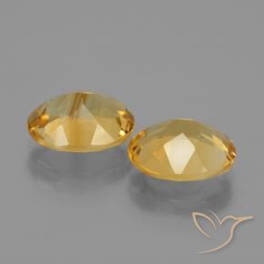 Pedras preciosas de Citrino Laranja Dourado Profundo natural de 4.43 ct, oval, VVS-VS