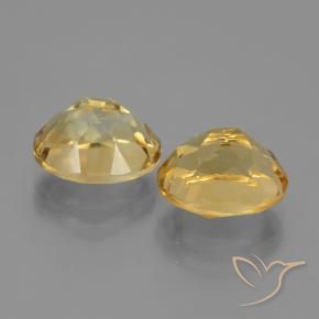 Pedras preciosas de Citrino Laranja Dourado Profundo natural de 5.59 ct, oval, VVS