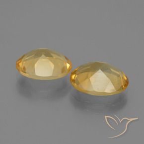 Pedras preciosas de Citrino Dourado Médio-escuro natural de 4.09 ct, oval, VVS-VS