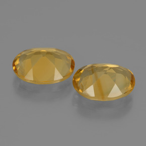 Pedras preciosas de citrino dourado natural de 4,05 ct, corte oval, VVS-VS