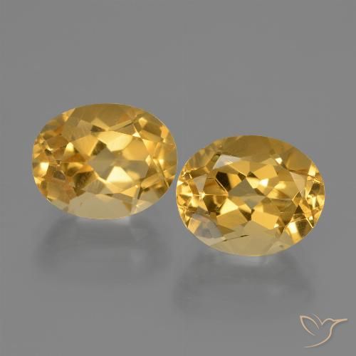 5.34ctw Natural Dourado Médio-escuro Citrino, oval, VVS-VS