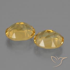 Pedras preciosas de Citrino Dourado Médio-escuro natural de 5.06 ct, oval, VS