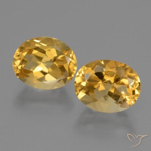 5.11ctw Natural Dourado Escuro Citrino, oval, VVS-VS