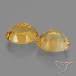 Pedras preciosas de Citrino Dourado Escuro natural de 5.11 ct, oval, VVS-VS