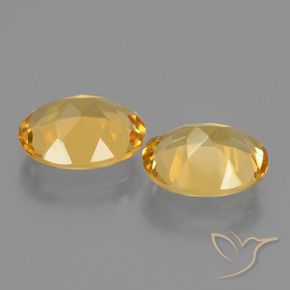 Pedras preciosas de Citrino Laranja Dourada natural de 4.23 ct, oval, VVS