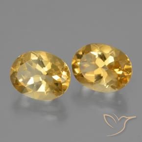 Pedras preciosas de Citrino Laranja Dourado Profundo natural de 4.91 ct, oval, VVS-VS