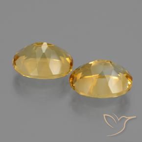Pedras preciosas de Citrino Laranja Dourado Profundo natural de 4.91 ct, oval, VVS-VS