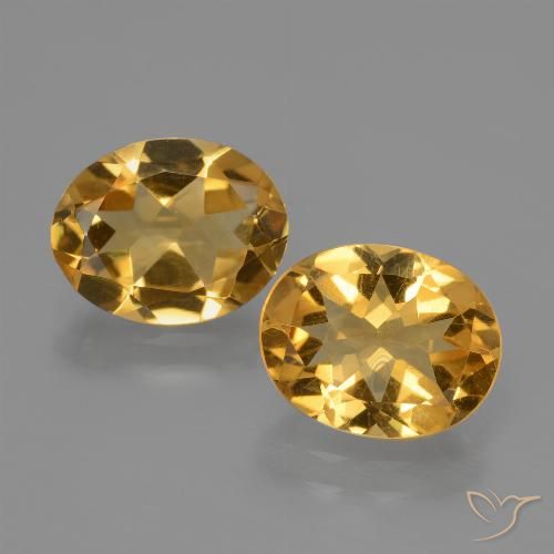 4.20ctw Natural Laranja Dourado Profundo Citrino, oval, VVS-VS