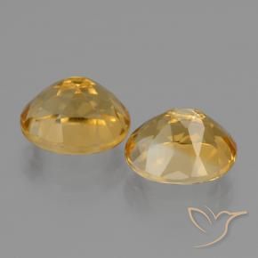Pedras preciosas de Citrino Laranja Dourado Profundo natural de 5.49 ct, oval, VVS