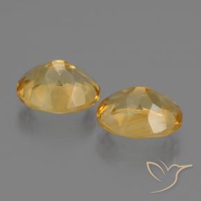 Pedras preciosas de Citrino Dourado Médio-escuro natural de 4.65 ct, oval, VS